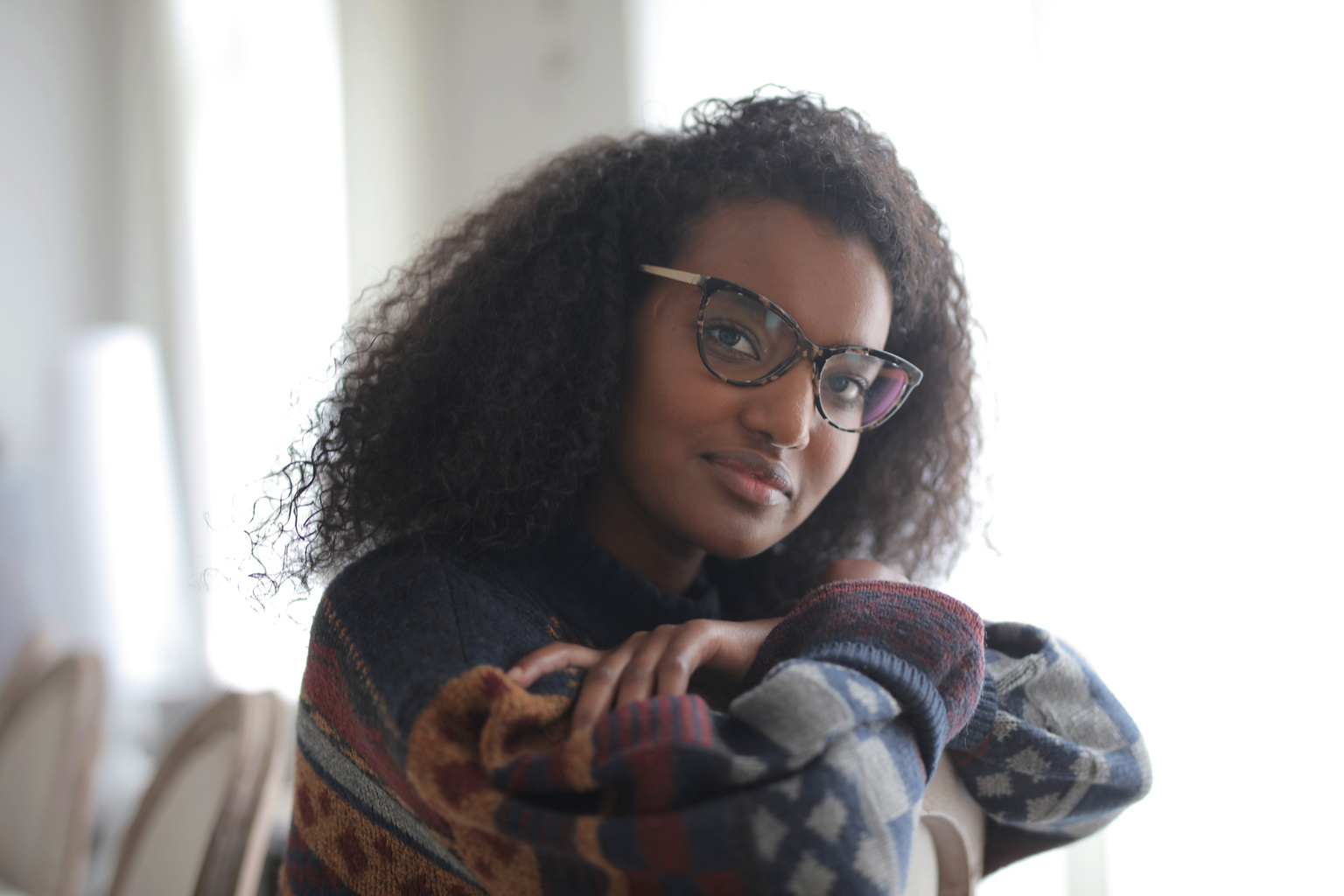 Photo Of Woman Wearing Black Eyeglasses
